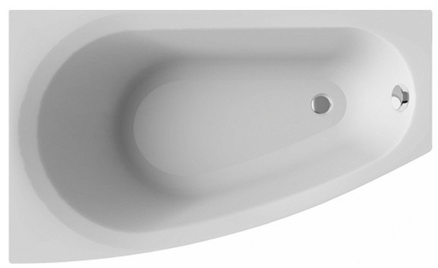 Акриловая ванна Alba Spa Baline 150х90 см, левая, белая глянцевая ВАС013000Л100