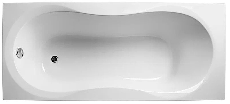 Акриловая ванна Alba Spa Miami 150х70 см, белая глянцевая ВПР0240300100