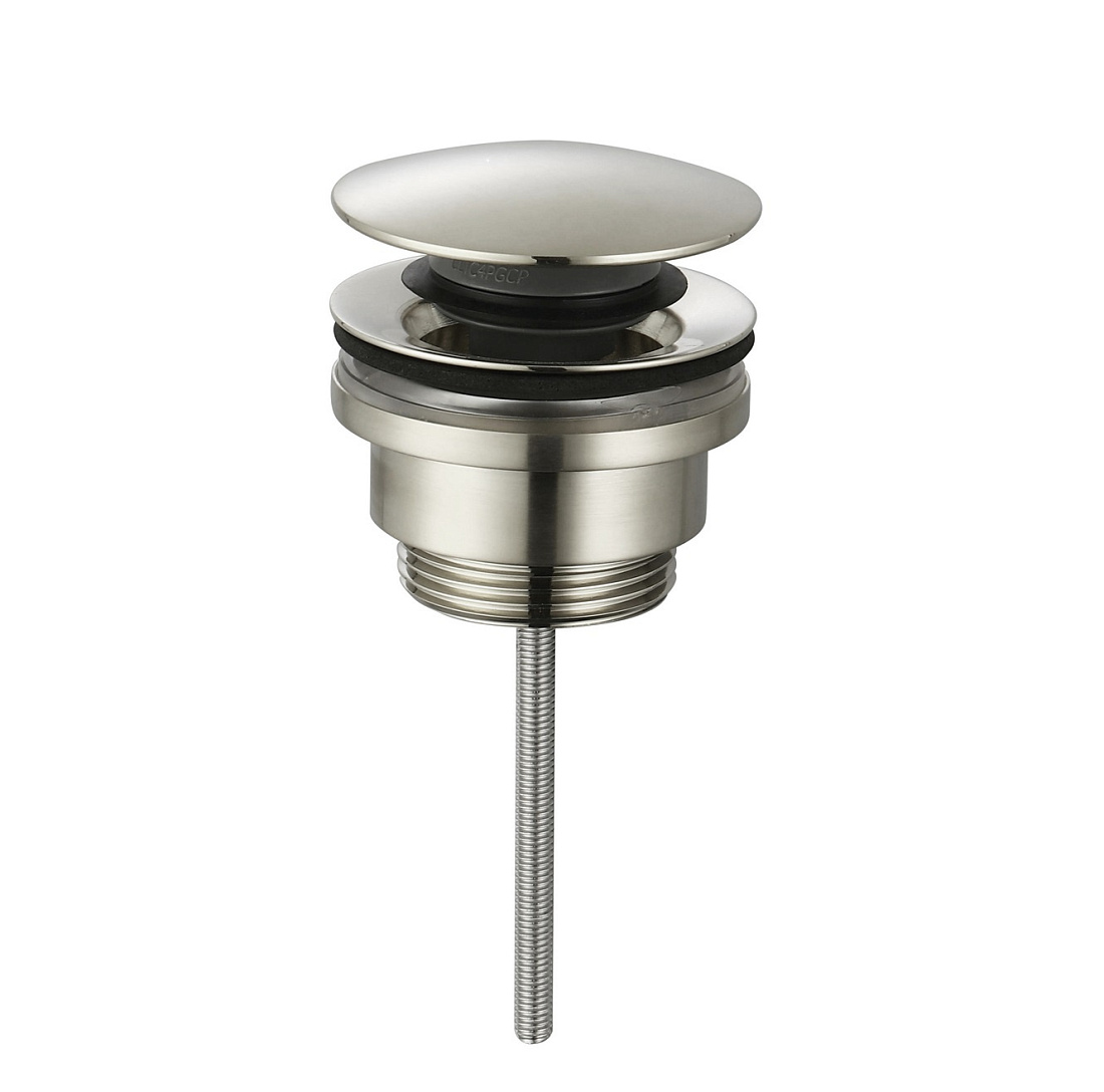 Донный клапан для раковины AQUAme AQM7003BN никель шлифованный