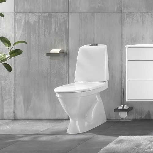 Унитаз-компакт Gustavsberg Nautic GB111500201205 безободковый, с вертикальным выпуском