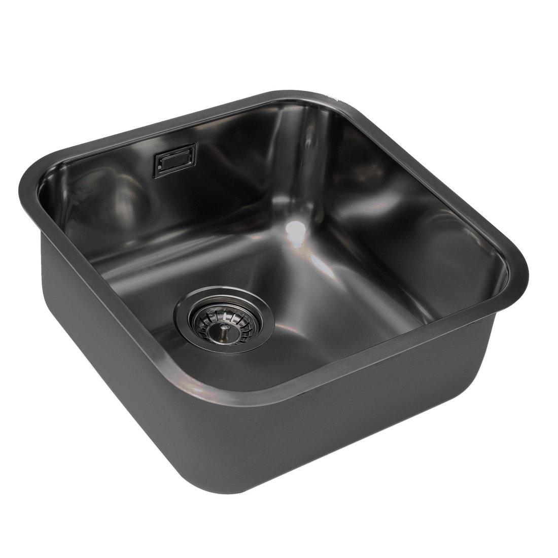 Мойка кухонная Grandex Aqua Select 2003333 44,5х44,5 см, графит