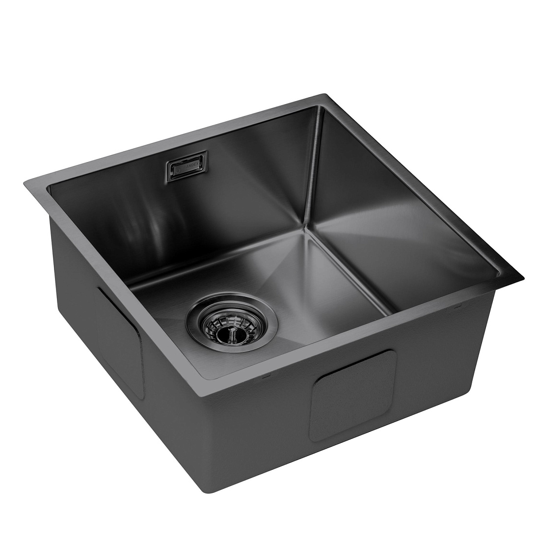 Мойка кухонная Grandex Aqua Proline 3034133 44х44 см, графит