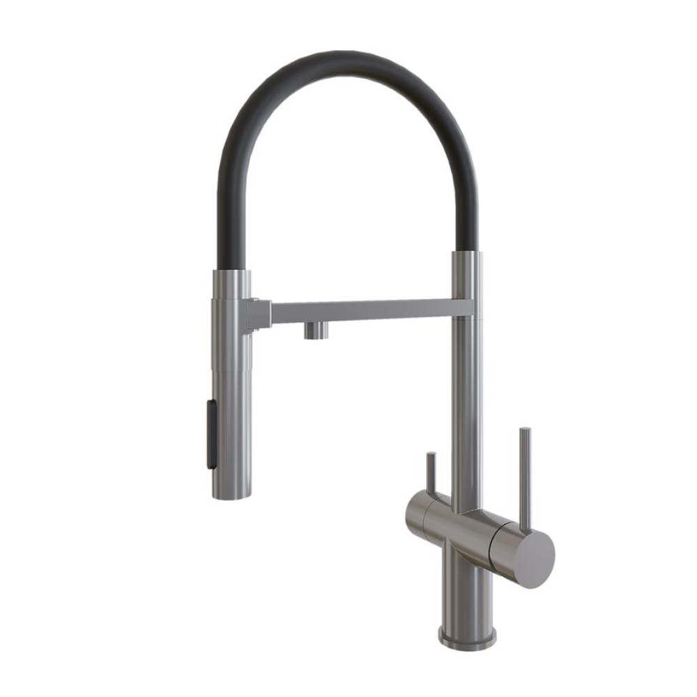 Смеситель для кухонной мойки Grandex Aqua Choice-S 902015 сатин