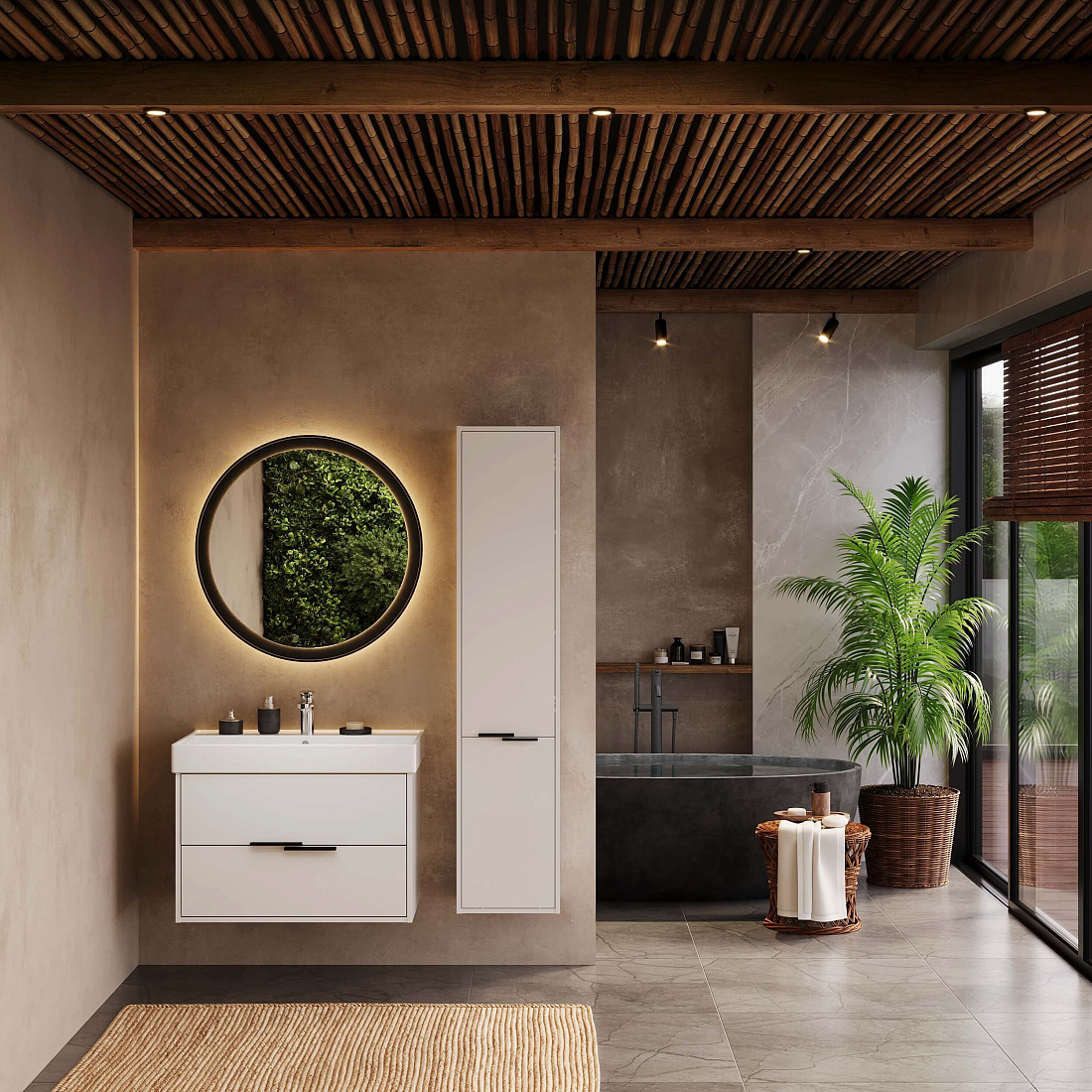 Мебель для ванной Briz Сохо 65 подвесная, белая глянцевая