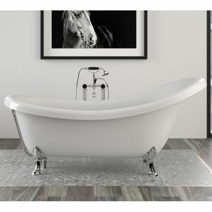 Акриловая ванна Knief Victorian 174,5х83 0100-061-01 bi/gold-black