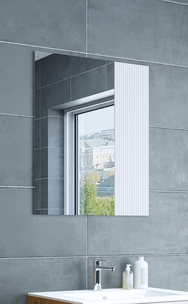 Зеркало Sanflor Диана квадрат белый