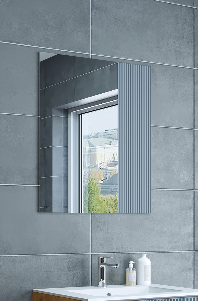 Зеркало Sanflor Диана квадрат графит