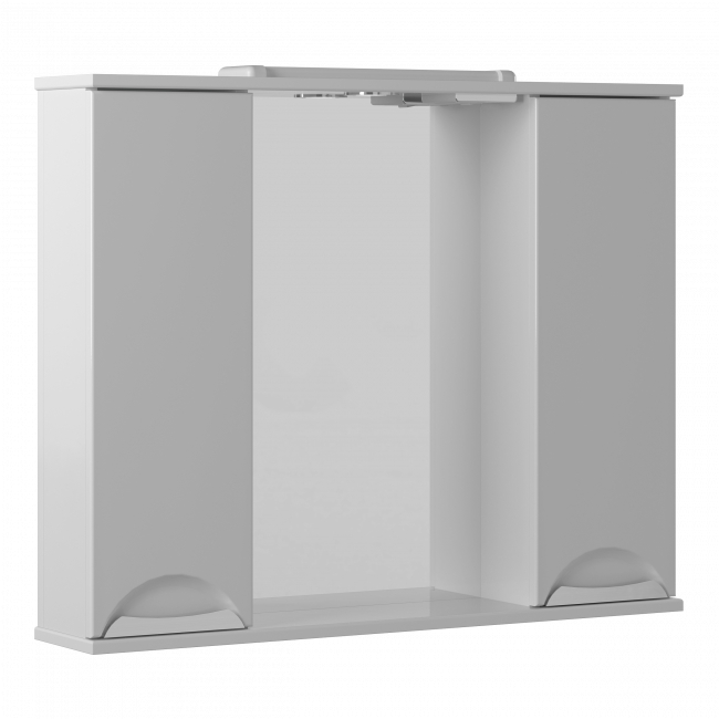 Зеркало-шкаф Briz Бриз шнз22-85 362 02-22085-00 00 БЕЛ с подсветкой, правый