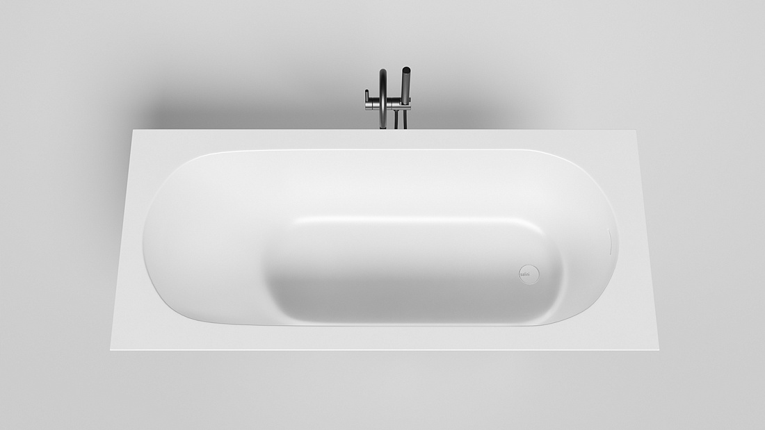Ванна из искусственного камня Salini Ornella Kit 102422M 180х80 см, белая матовая S-Stone