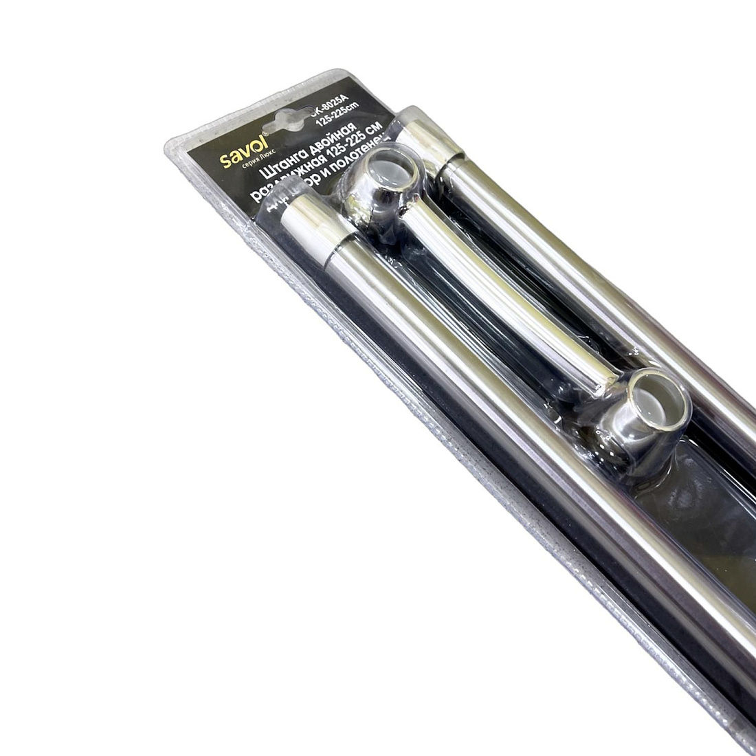 Карниз телескопический для ванной Savol SK-8025A, хром