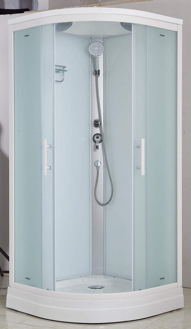 Душевая кабина Imwei XDM-09FW 90х90 профиль белый, стекло матовое