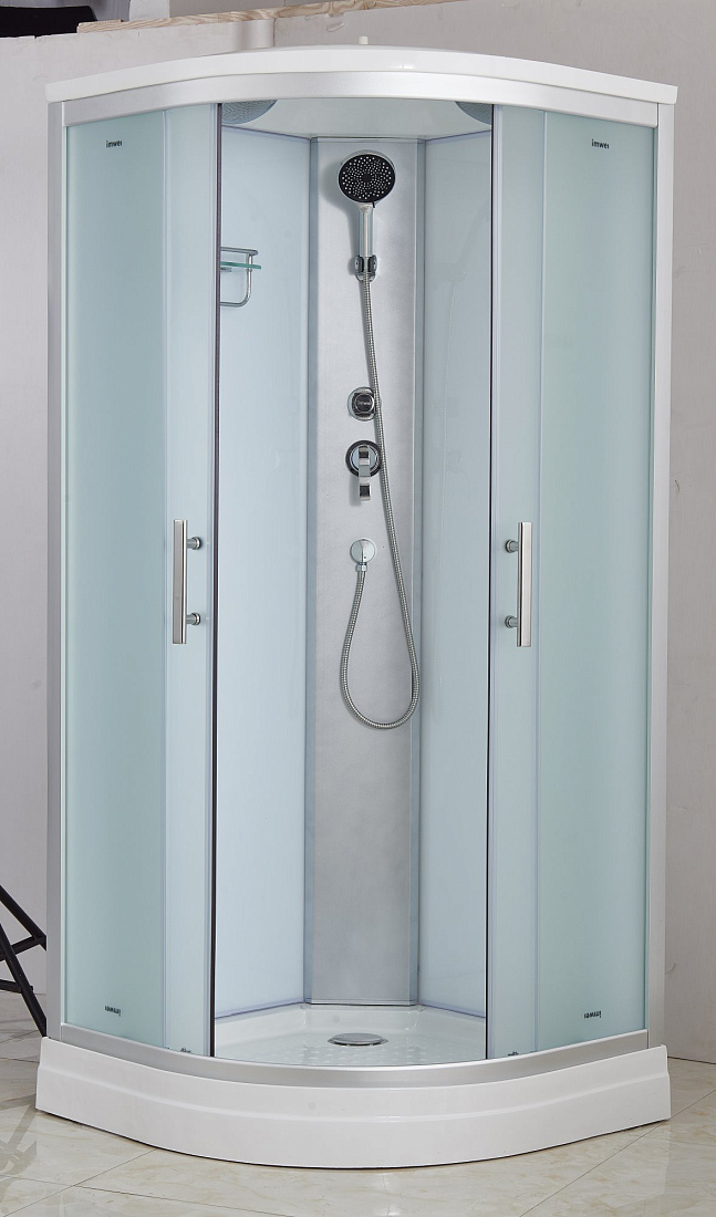 Душевая кабина Imwei XDS-09FW 90х90 профиль белый, стекло матовое