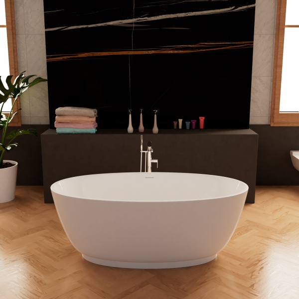 Акриловая ванна Frank F6015 White 150х80 см