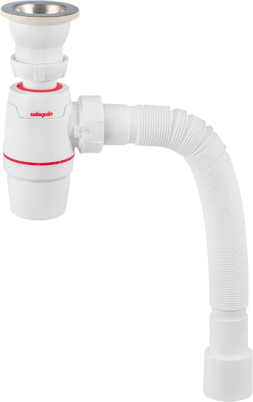 Сифон для мойки Wirquin Neo 30987067 с гофротрубой 800 мм