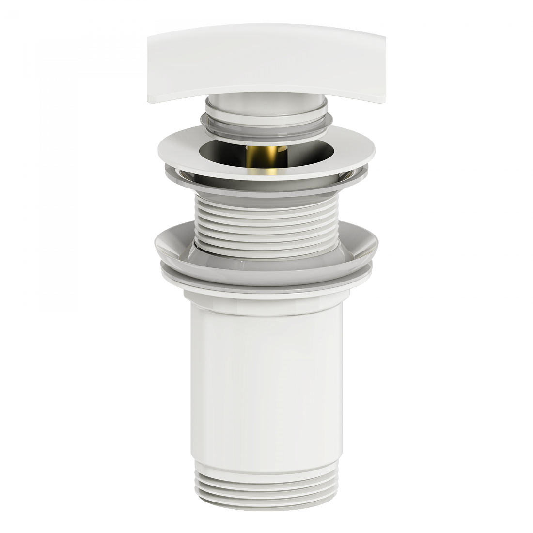 Донный клапан для раковины Wonzon & Woghand WW-88SS08-MW белый