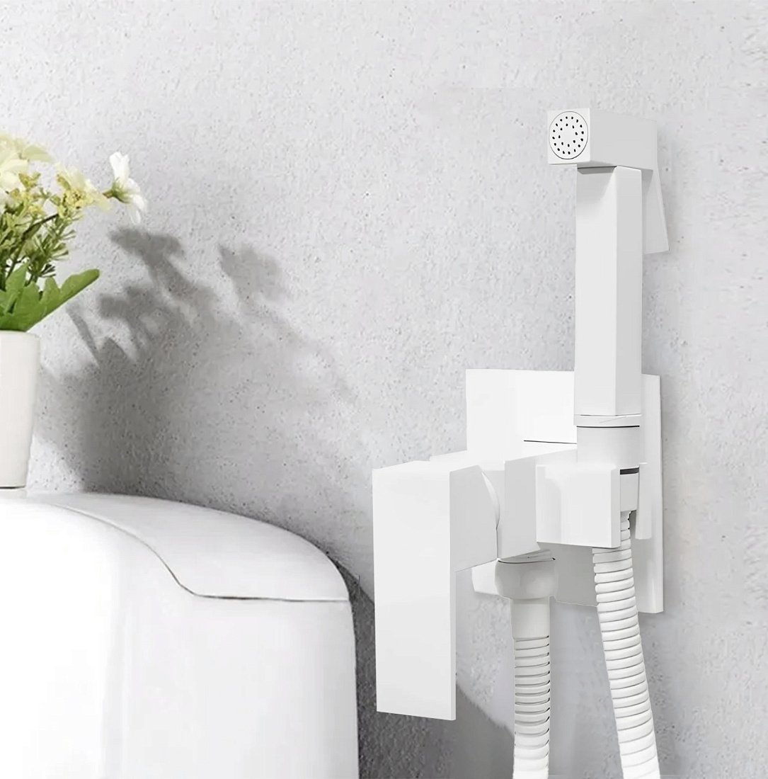 Гигиенический душ Boch mann Resia CK-P11W BM10415 со смесителем, белый