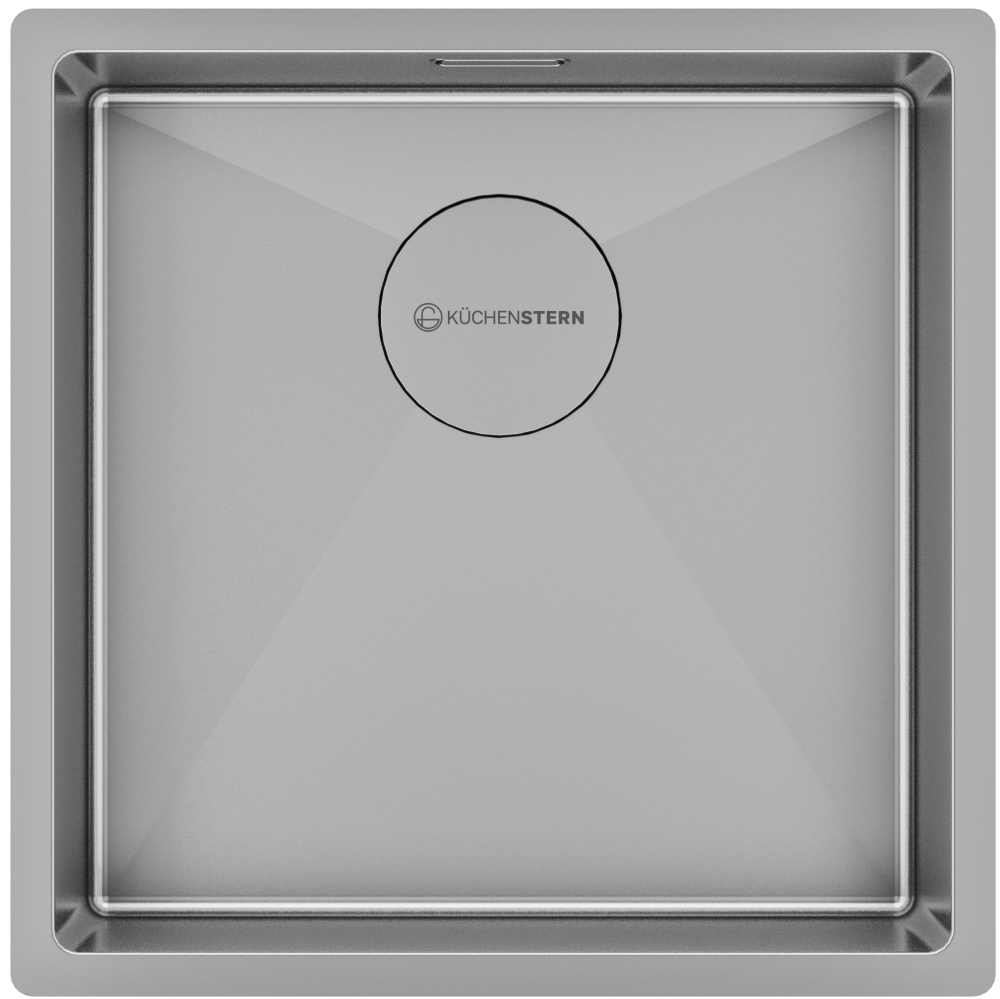 Мойка кухонная KuchenStern KRAFT 45 44х44 см, нержавеющая сталь