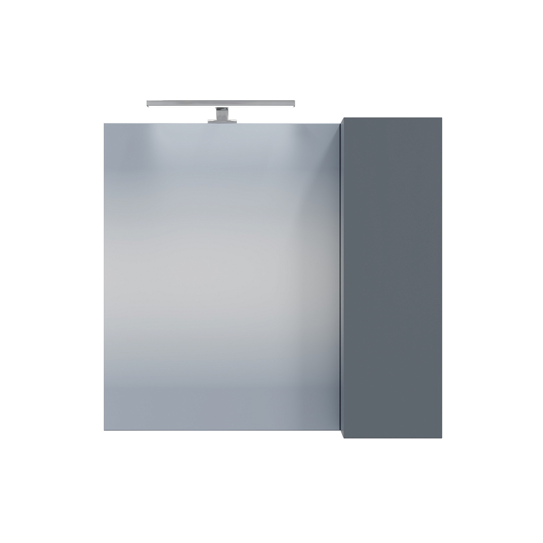 Зеркало-шкаф СанТа Антарес 70 с подсветкой, графит матовый