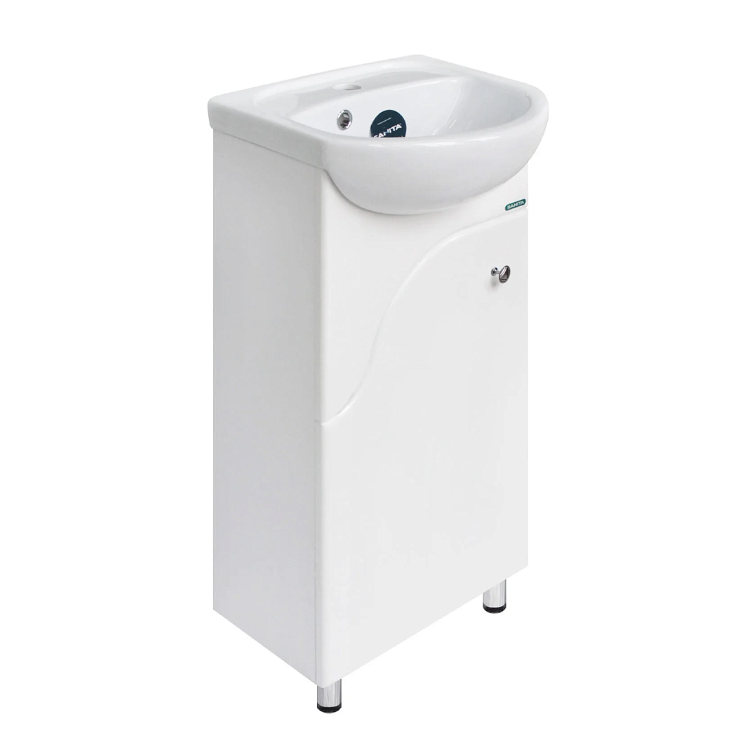 Тумба с раковиной Sanita Манго 40 напольная, белый