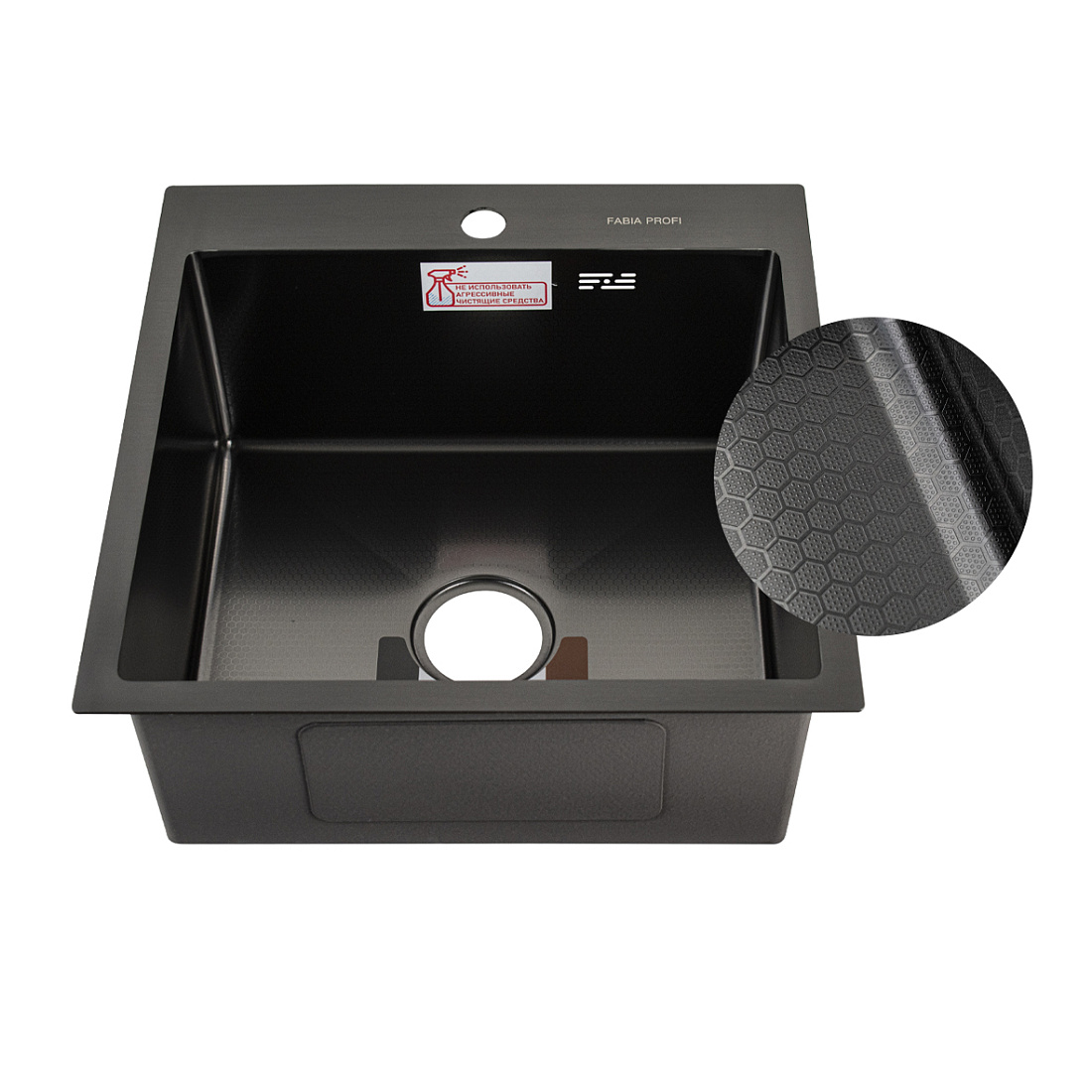 Мойка кухонная Fabia Profi 505033G графит