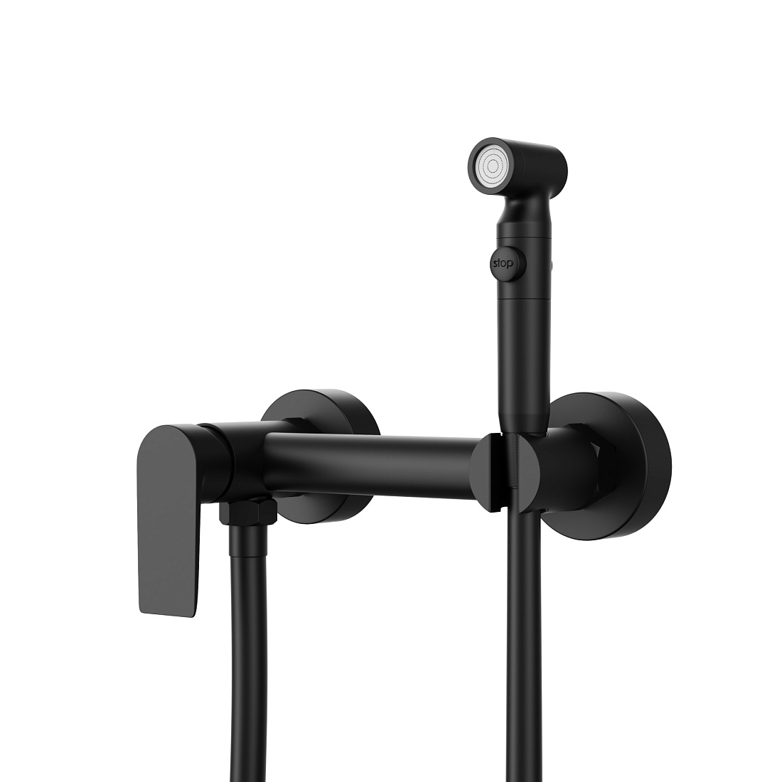 Гигиенический душ Tokito FURO со смесителем, черный (TOK-FUR-1018BL)