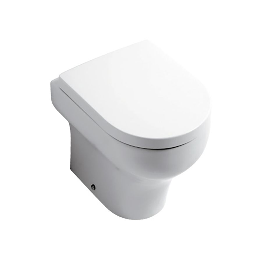 Приставной унитаз Olympia Clear CLE110301 белый глянцевый