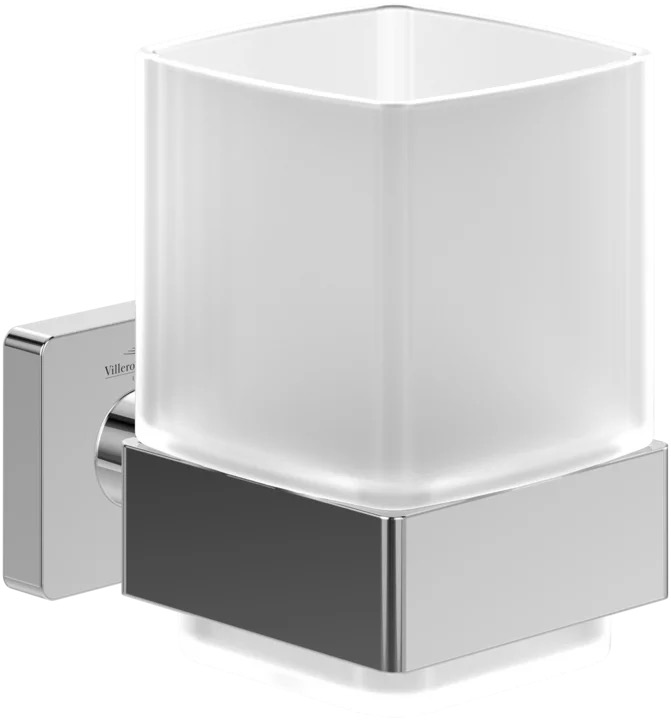 Стакан Villeroy & Boch Elements – Striking TVA15201900061 для зубных щеток, хром