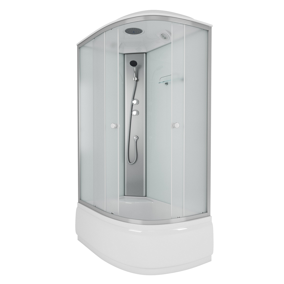 Душевая кабина Niagara Eco E120/80/40L/MT 120x80x215 см, профиль хром матовый, стекло матовое