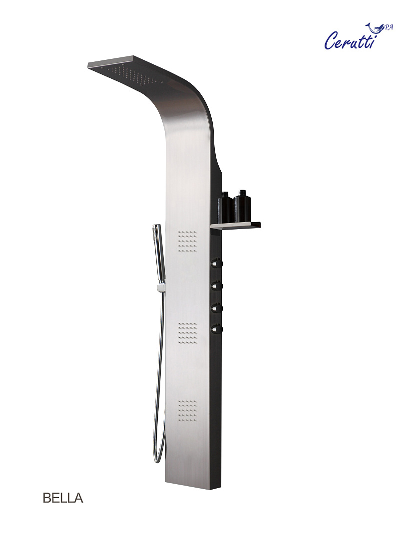 Душевая панель Ceruttispa Bella CT11128 с форсунками, хром