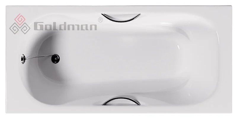 Чугунная ванна Goldman Donni 140x75 см