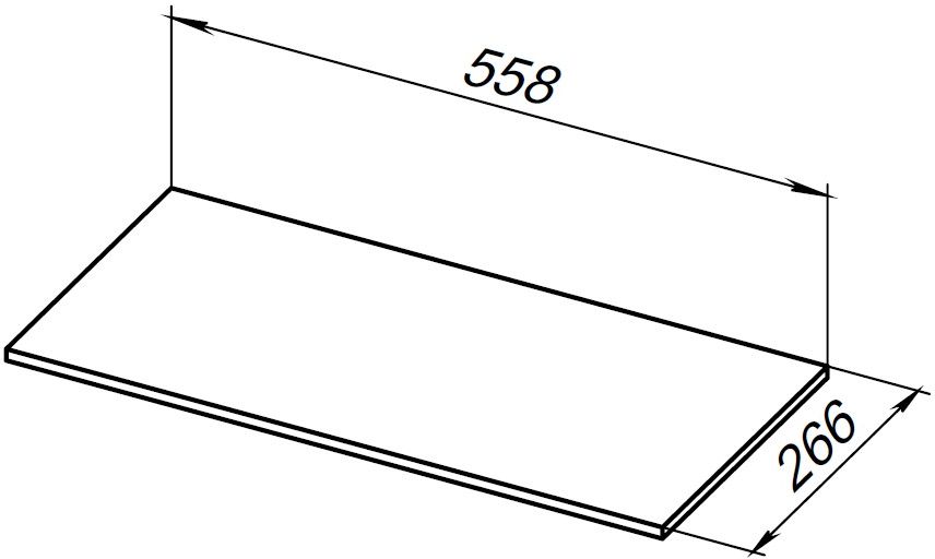 Полка для стеллажа Allen Brau Liberty 60 1.33010.B-S бежевый структ