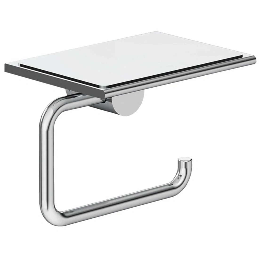 Держатель туалетной бумаги Kludi Vela R 5897105 с полкой для телефона, хром