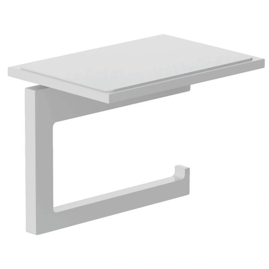 Держатель туалетной бумаги Kludi Vela C 3197153 с полкой для телефона, белый матовый