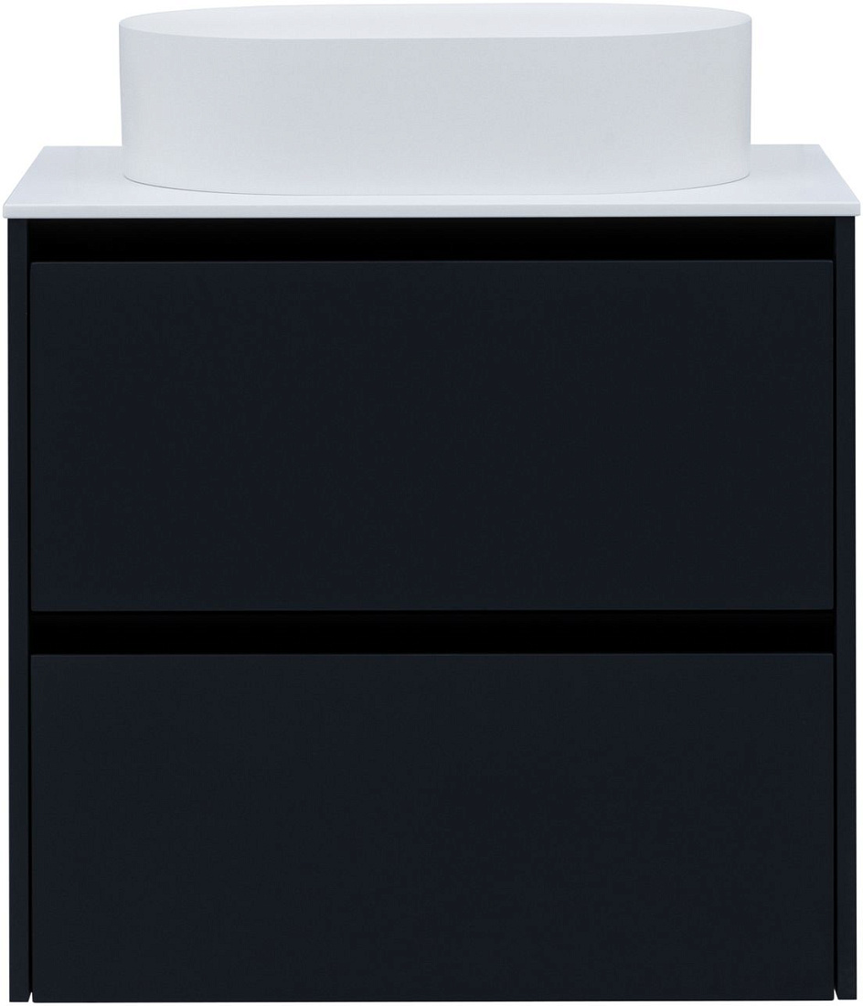 Тумба со столешницей Allen Brau Activity 70 подвесная, антрацит матовый/черный браш