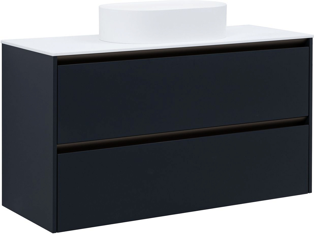 Тумба со столешницей Allen Brau Activity 120 подвесная, антрацит матовый/олива браш