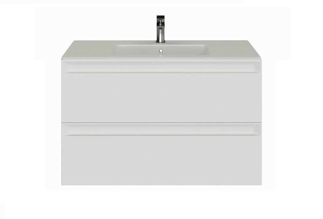 Тумба с раковиной Allen Brau Eclipse 2.0 60 подвесная, белый матовый