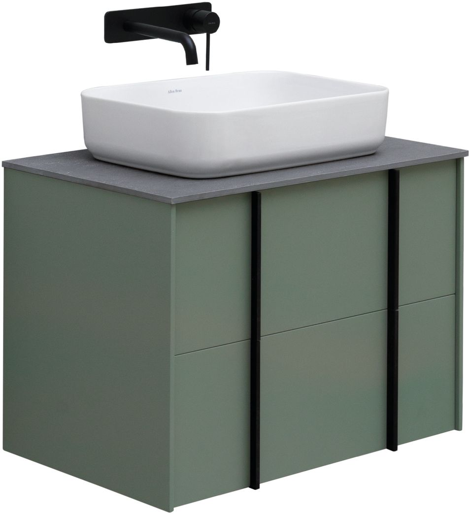 Тумба со столешницей Allen Brau Reality 70 подвесная, олива матовый
