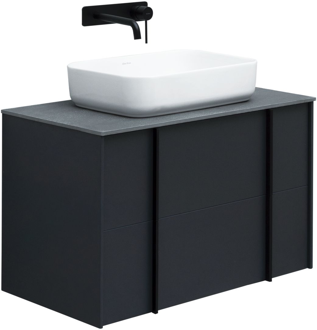 Тумба со столешницей Allen Brau Reality 80 подвесная, антрацит матовый