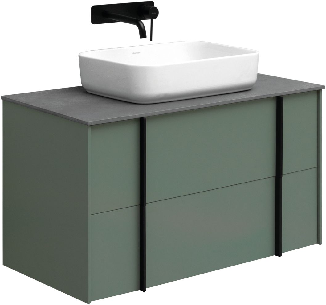 Тумба со столешницей Allen Brau Reality 90 подвесная, олива матовый