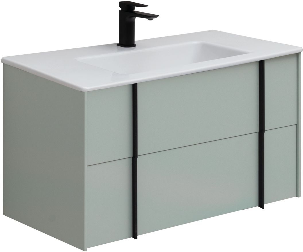 Тумба с раковиной Allen Brau Reality 90 подвесная, папирус матовый