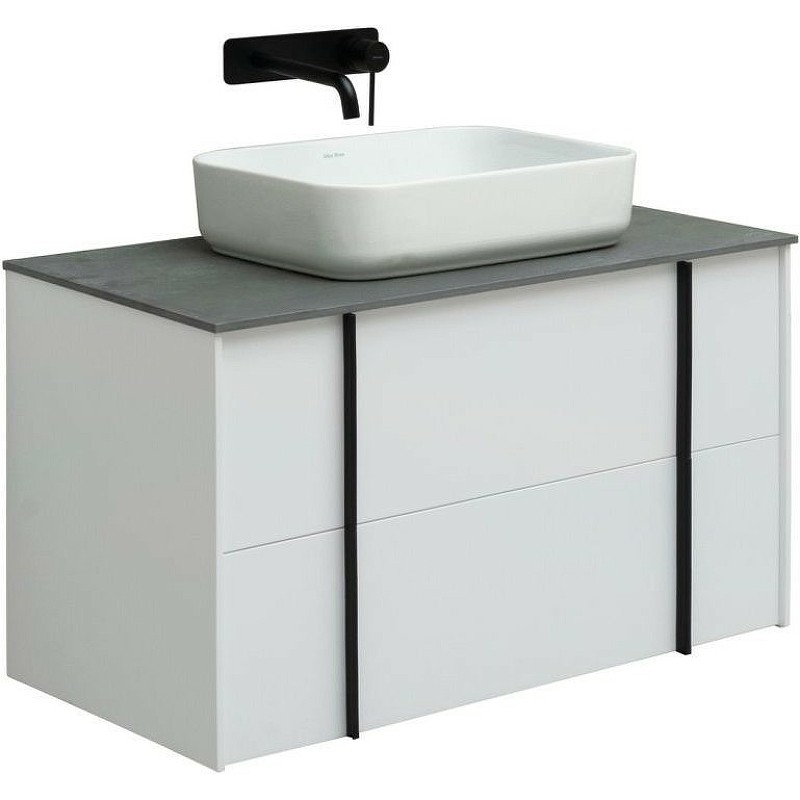 Тумба со столешницей Allen Brau Reality 90 подвесная, белый матовый