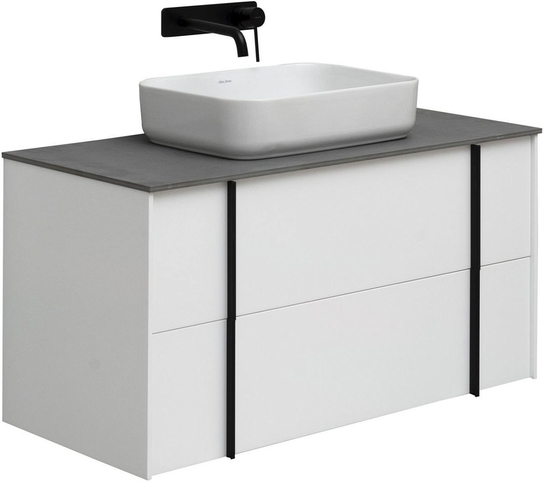 Тумба со столешницей Allen Brau Reality 100 подвесная, белый матовый