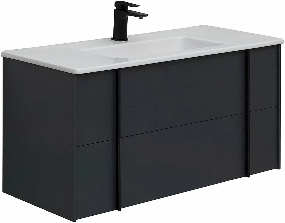 Тумба с раковиной Allen Brau Reality 120 подвесная, антрацит матовый