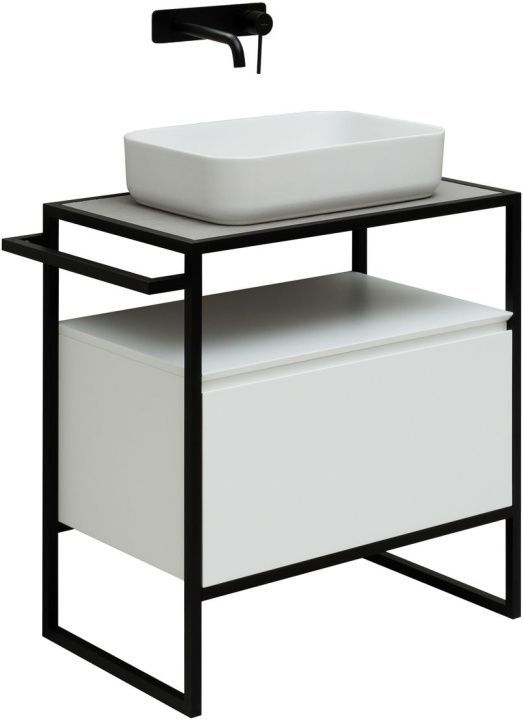 Тумба со столешницей Allen Brau Priority 70 напольная, белый матовый