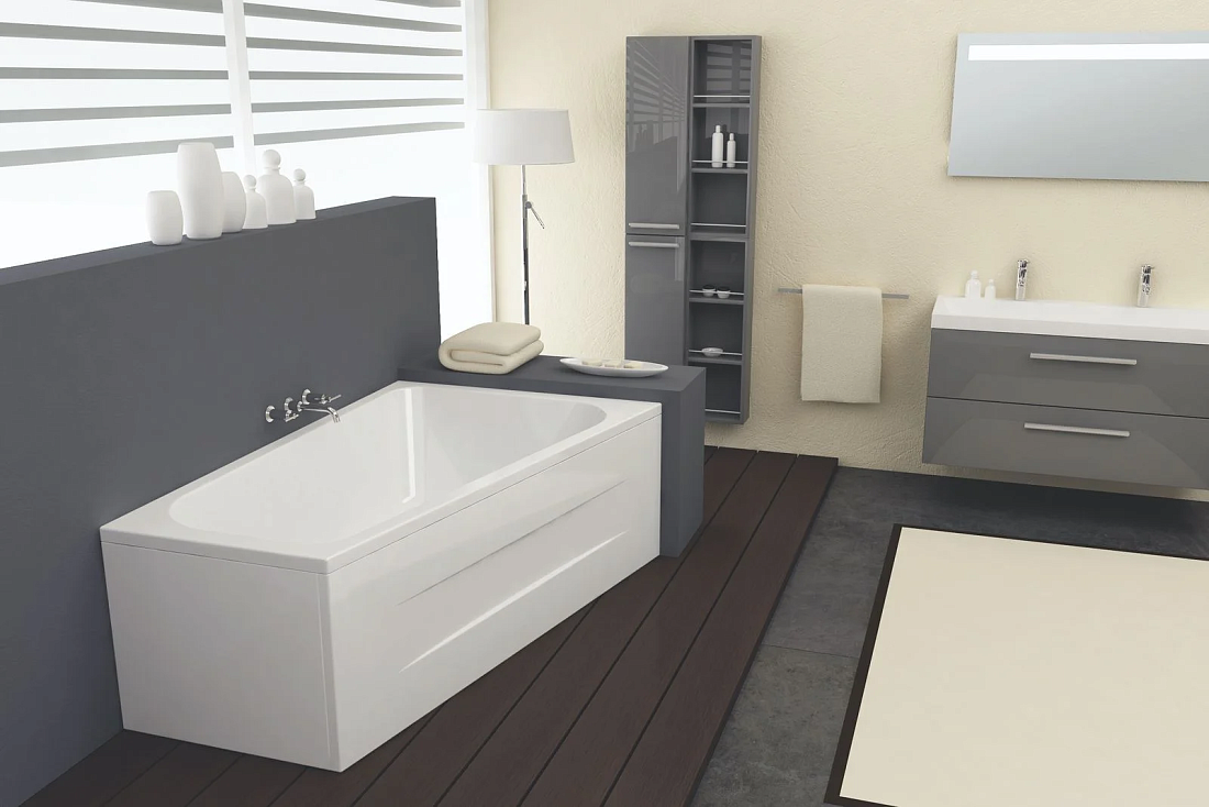 Акриловая ванна Kolpa-San Beatrice 170х110 L без каркаса