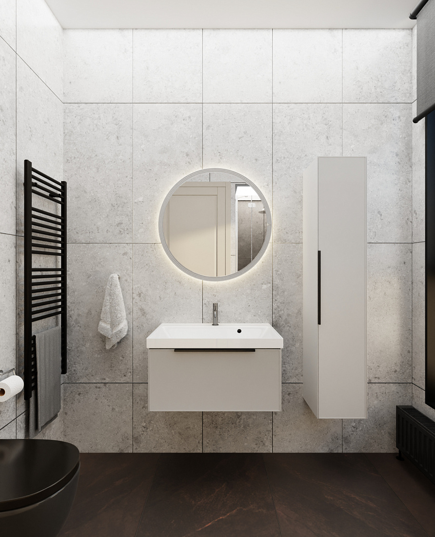 Мебель для ванной La Fenice Simpla 80 подвесная, 1 ящик, бежевый матовый