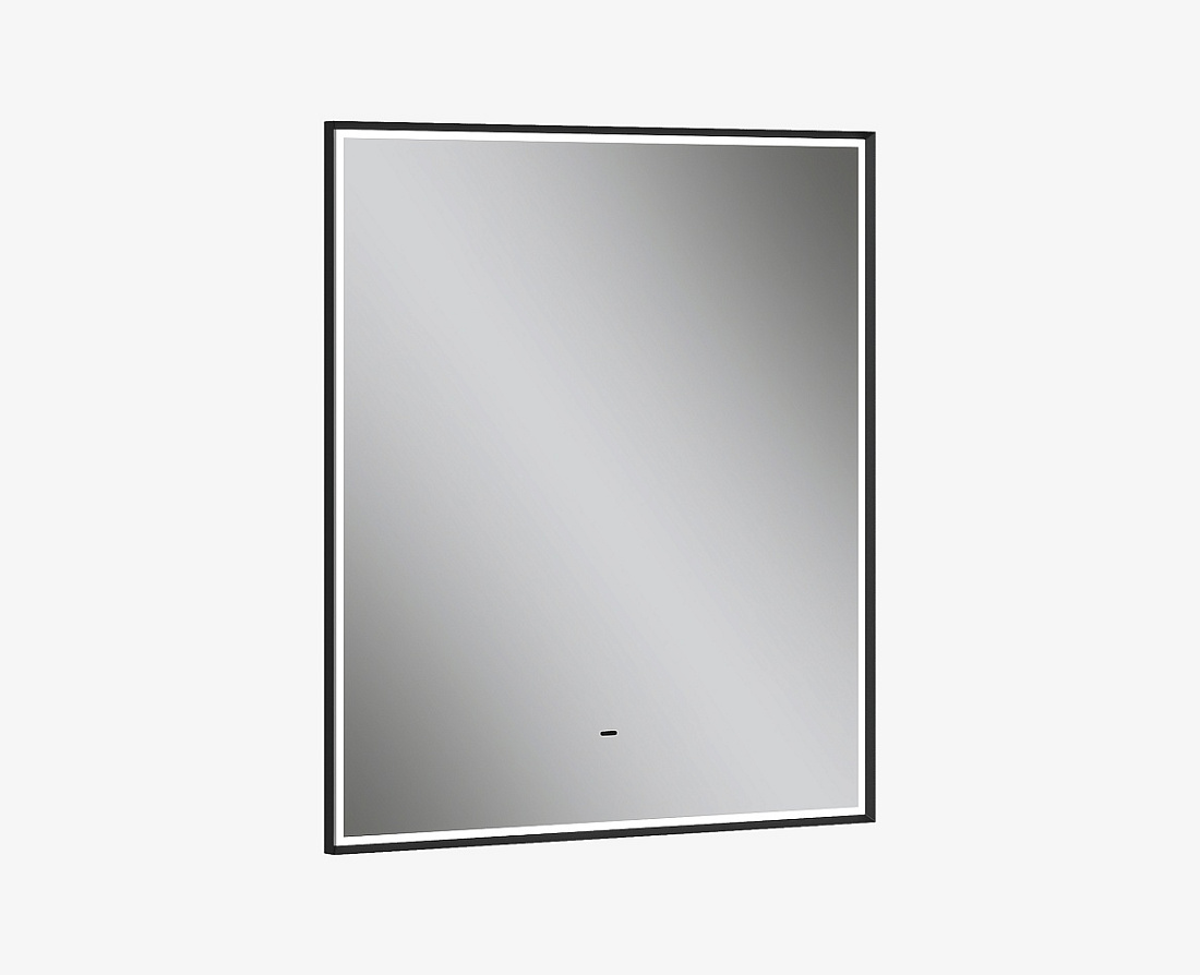 Зеркало Equil Forest 80х90 с LED подсветкой, бесконтактный сенсор, черный