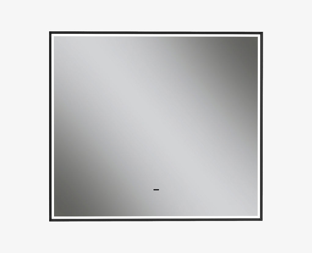 Зеркало Equil Forest 90х80 с LED подсветкой, бесконтактный сенсор, черный