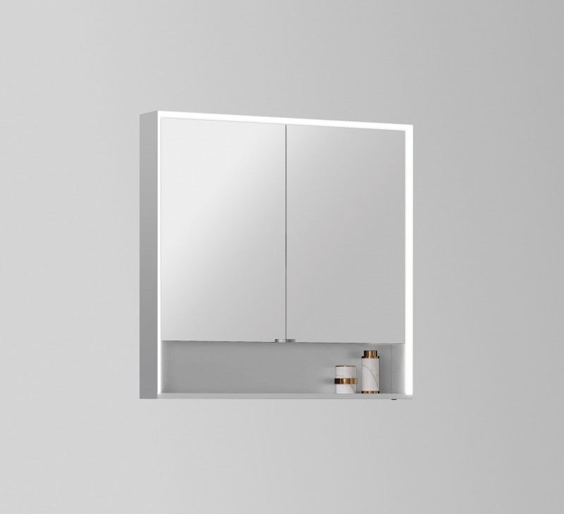 Зеркало-шкаф Esbano ES-5508 80х80 с подсветкой, инфракрасный выключатель