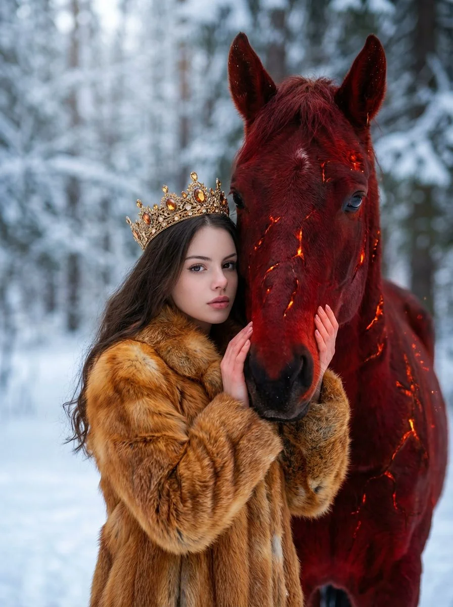 Портрет с лошадью